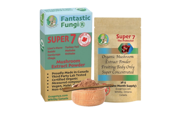 Fantastic Fungi Organic Super 7 Mushroom Blend Extract Powder